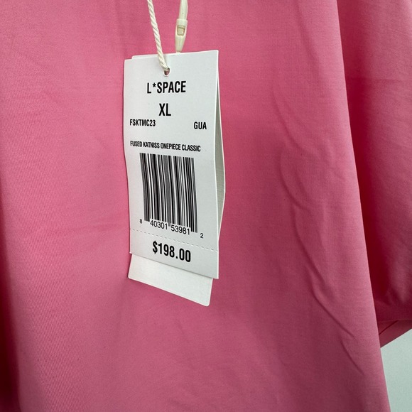 L*Space Seamless Katniss One Piece Swimsuit Guava Pink Size XL NWT - Picture 11 of 14